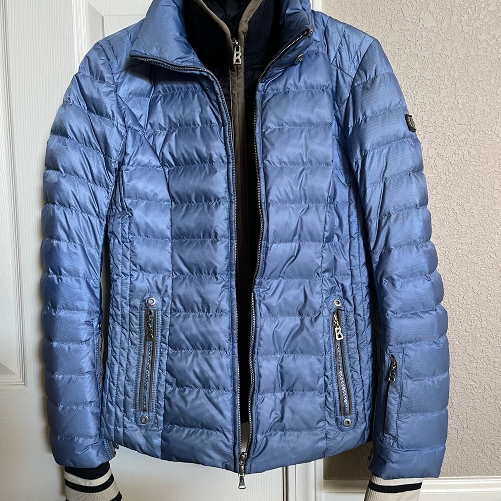 Bogner Ski Jacket Metallic Blue - Picture 1 of 16